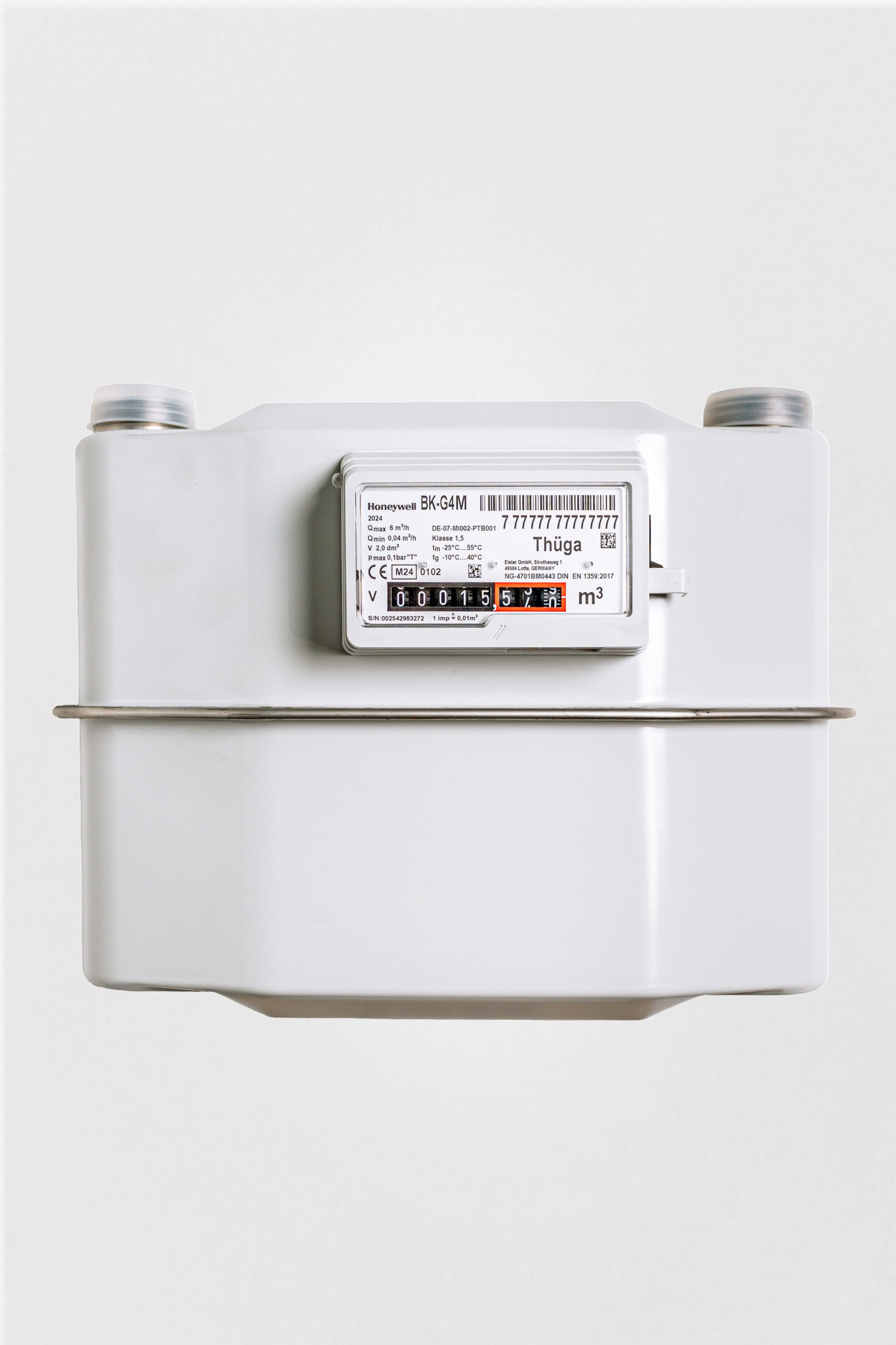 Zweistutzen Balgengaszähler